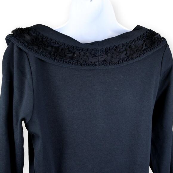 Rafaella Studio Black Boat Neck Sweater Top M - Picture 6 of 8